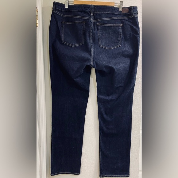 Lauren Ralph Lauren Premier Straight Indigo Denim Jeans Size 16W - Picture 5 of 10